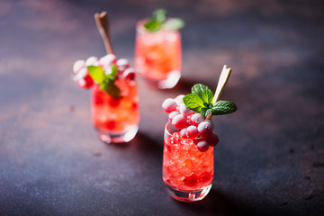 Alcoholic shot with currant