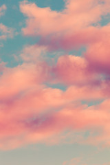 sky with pink clouds background image - 313235001