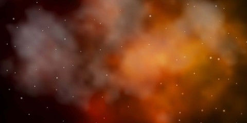 Dark Green, Yellow vector pattern with abstract stars. Blur decorative design in simple style with stars. Best design for your ad, poster, banner.