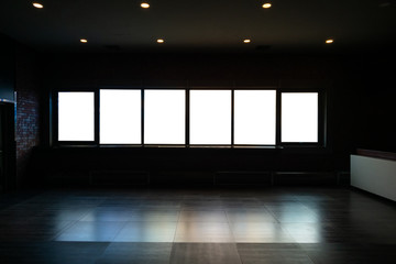 empty room with frame