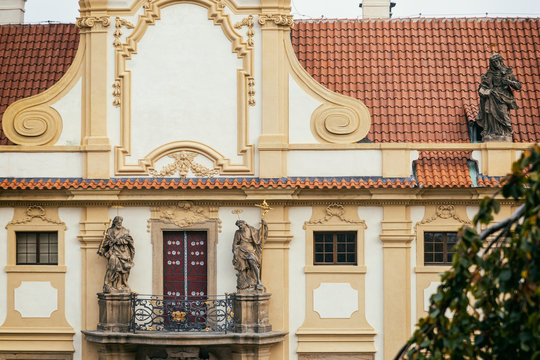Loreta historical building in Prague facade