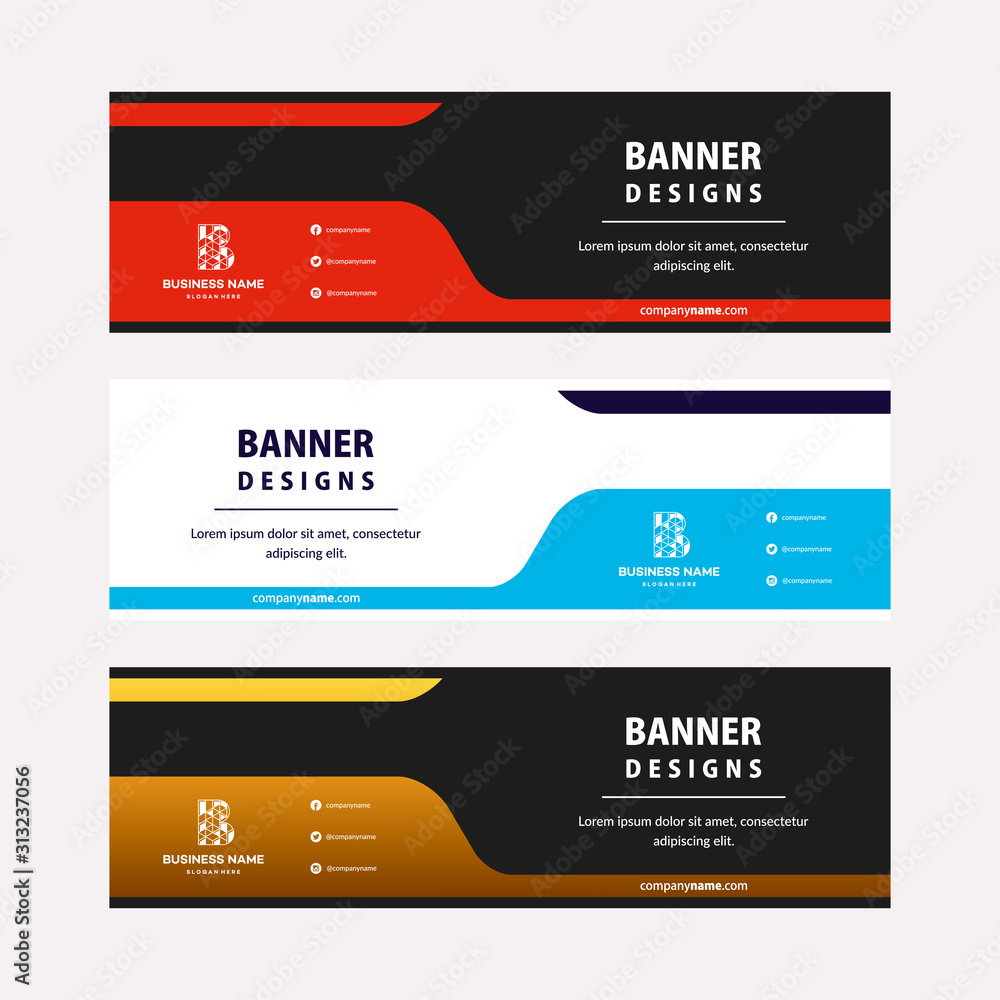 Canvas Prints flat designs web banners template with diagonal elements for a photo. universal design for advertisi