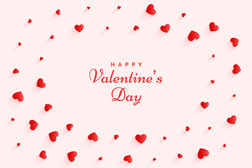 elegant valentines day hearts background beautiful design