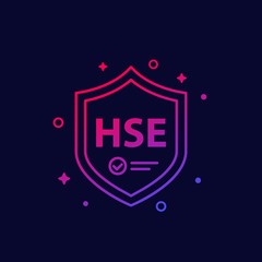 Fototapeta na wymiar HSE icon for web, vector