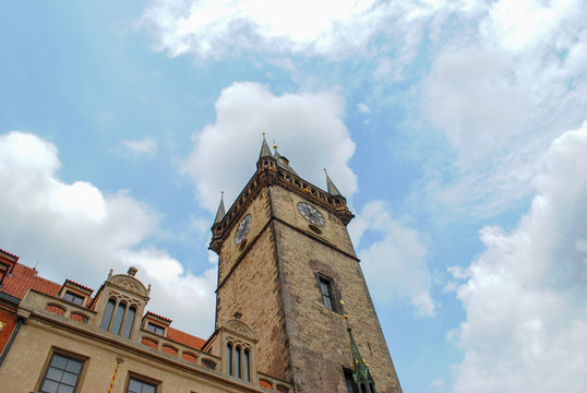 old clock tower in Parague