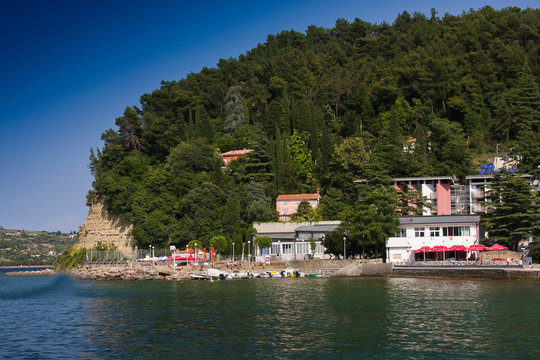 Bay of Fiesa, Piran, Istria, Adria, Slovenia, Europe