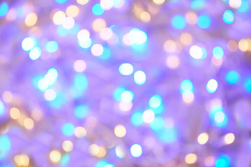 lilac blurred background with bokeh. horizontal image.