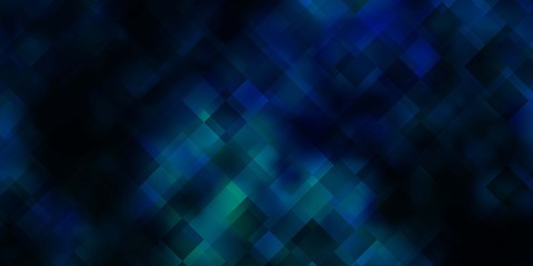 Obraz premium Light BLUE vector backdrop with rectangles.