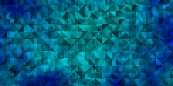 Dark BLUE vector layout with lines, triangles. © Guskova
