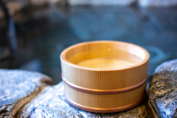 日本の温泉　和風イメージ