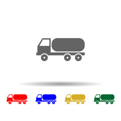 truck multi color style icon. Simple glyph, flat vector of transport icons for ui and ux, website or mobile application