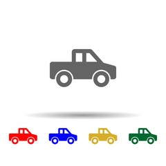 pickup multi color style icon. Simple glyph, flat vector of transport icons for ui and ux, website or mobile application