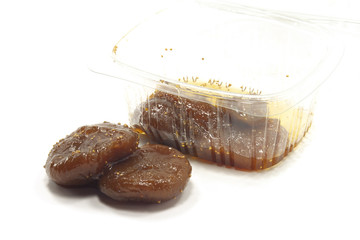 confezione di mostarda di fichi piccante per alimenti