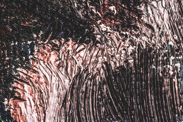 Abstract vintage brush strokes on canvas background, oil painting impressionism art backdrop, paint...