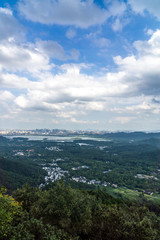 Fototapeta premium city skyline in hangzhou china