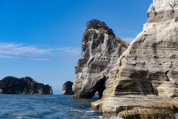 Marine Rocks and Caves in Dogashima, Japan