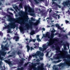 Tie dye shibori seamless pattern. Watercolour abstract texture.