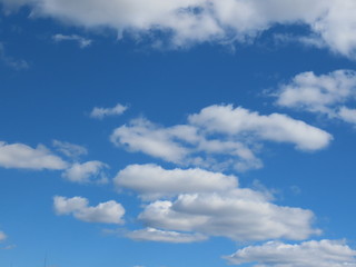 Blue sky white clouds