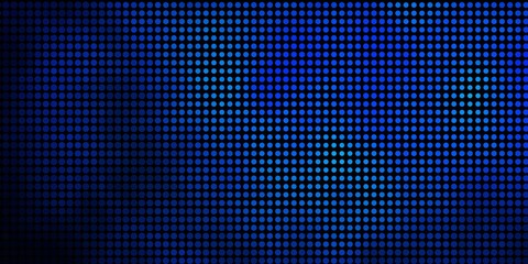 Dark BLUE vector pattern with spheres. Illustration with set of shining colorful abstract spheres. Pattern for business ads.