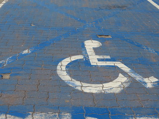 Disabled parking place