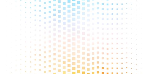 Light Blue, Yellow vector background with rectangles. Abstract gradient illustration with rectangles. Design for your business promotion.