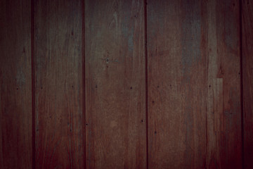 Obraz premium dark wood wall background with shadow vignette border