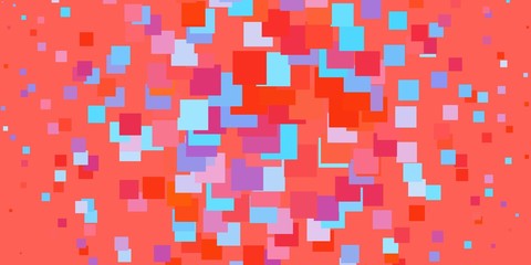 Light Blue, Red vector pattern in square style. Illustration with a set of gradient rectangles. Pattern for websites, landing pages.