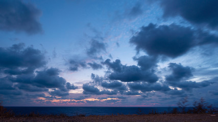 Beautiful cloudscape over Black sea