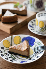 手作りのカフェオレチーズケーキ
