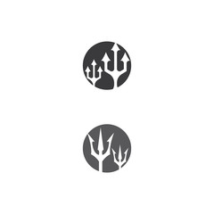 Trident Logo Template vector icon