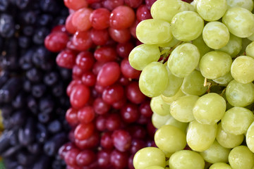 The Colorful of the various grape varieties is the product of agriculture.