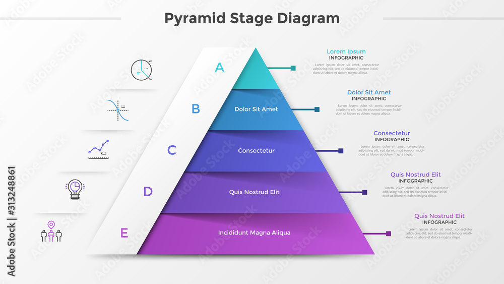 Wall mural Modern Infographic Template