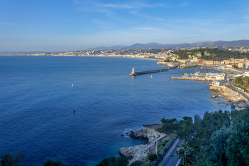 Fototapeta na wymiar Nice c'est la Côte d'Azur