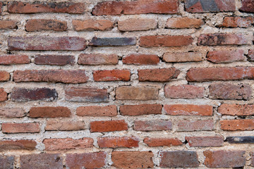 brick wall background. brick house. red wall.