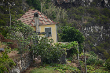 Fototapeta na wymiar visiting the waterfalls and levadas of Madeira, Portugal