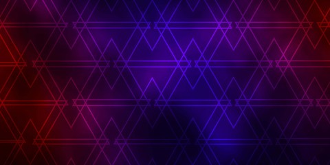 Dark Blue, Red vector pattern with polygonal style. Beautiful illustration with triangles in nature style. Design for your promotions.