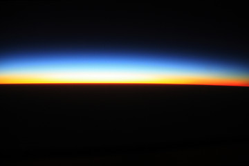 Aerial View of a beautiful Sunset overhead the Sahara in Niger