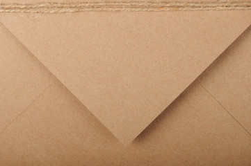 Opened brown paper envelope