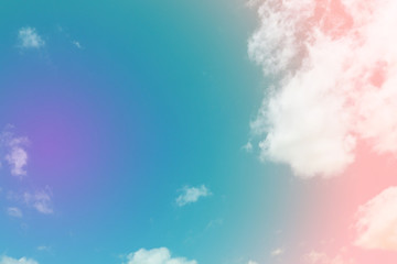 sky and cloud background with a pastel color.