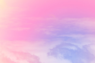 sky and cloud background with a pastel color.