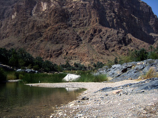Wadi in Omani mountains