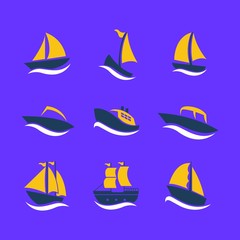 Boat logo collection
