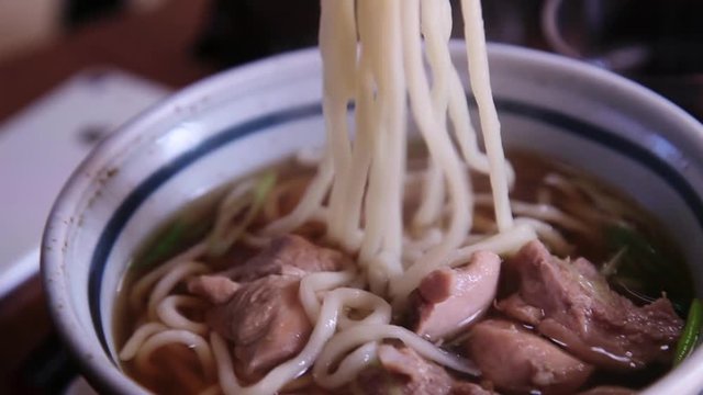 Udon Nudeln japanisches traditionelles Essen