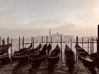 gondolas in venice