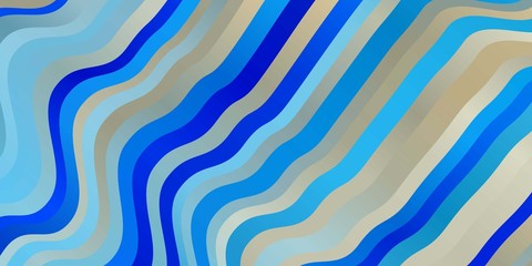 Light BLUE vector backdrop with circular arc. Colorful illustration, which consists of curves. Pattern for websites, landing pages.