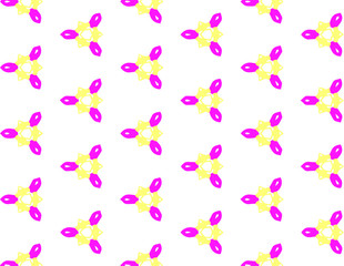 Abstract geometric pattern in ornamental style. Pink color. Seamless design texture.