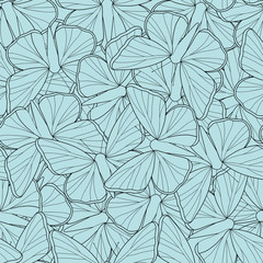 Fototapeta na wymiar Seamless pattern with butterfly texture background