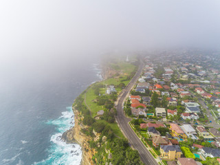 Boats and Yachts aerial view Watson Bay Sydney Australia