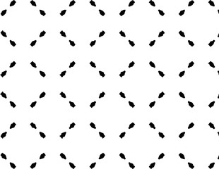 Abstract geometric pattern in ornamental style. Black and white color. Seamless design texture.
