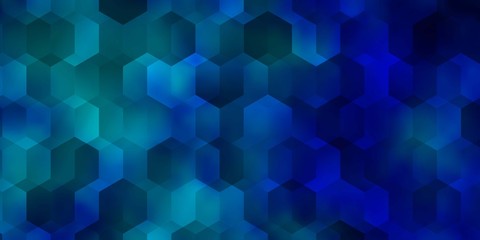 Light BLUE vector layout with hexagonal shapes.